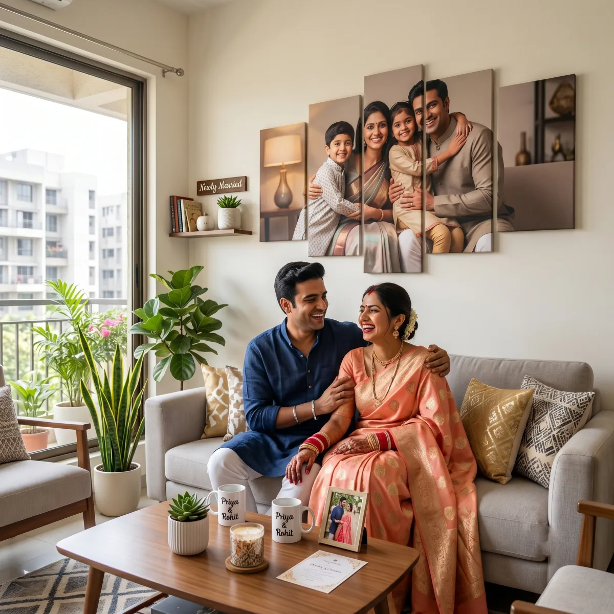 5 piece canvas reception area décor | PrintPosters.in
