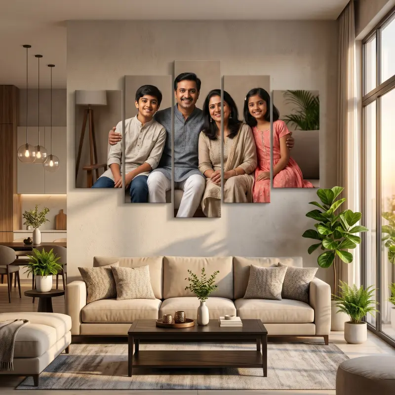 Five-panel canvas travel panorama wall art | PrintPosters.in