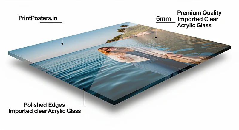 Wedding Acrylic Photo Frame example — PrintPosters.in