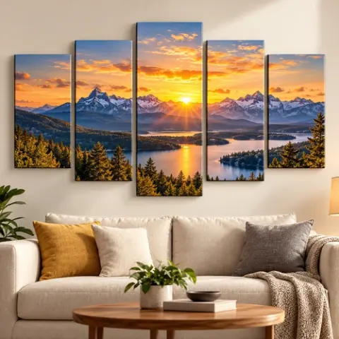 Custom 5-piece canvas wall art set — PrintPosters.in