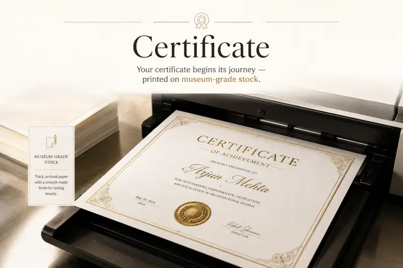 Premium printed certificate | PrintPosters.in