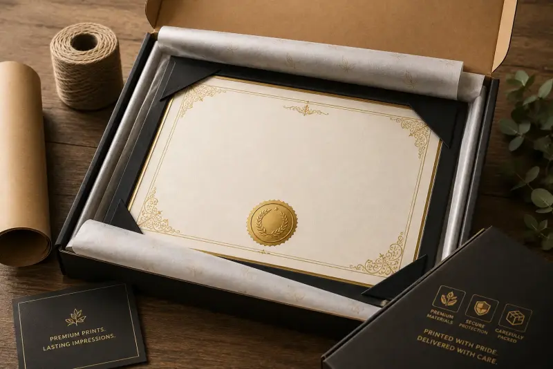 Premium certificate printing materials | PrintPosters.in