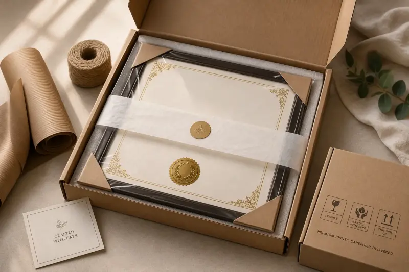 Luxury certificate packaging | PrintPosters.in