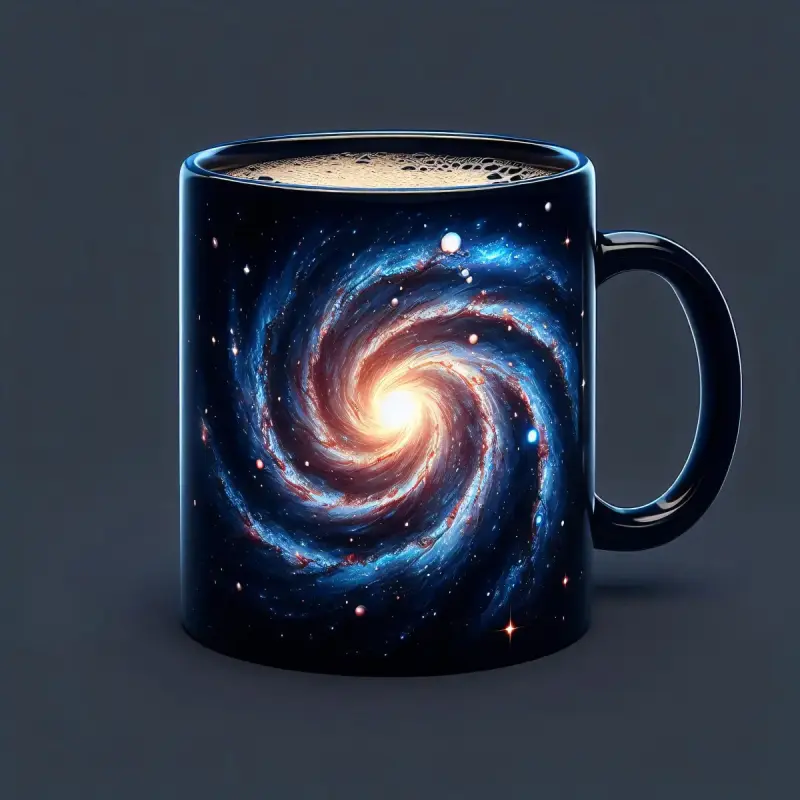 Galaxy themed personalised coffee mug | PrintPosters.in