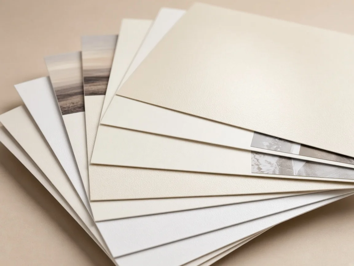 Premium satin and matte photo paper sheets