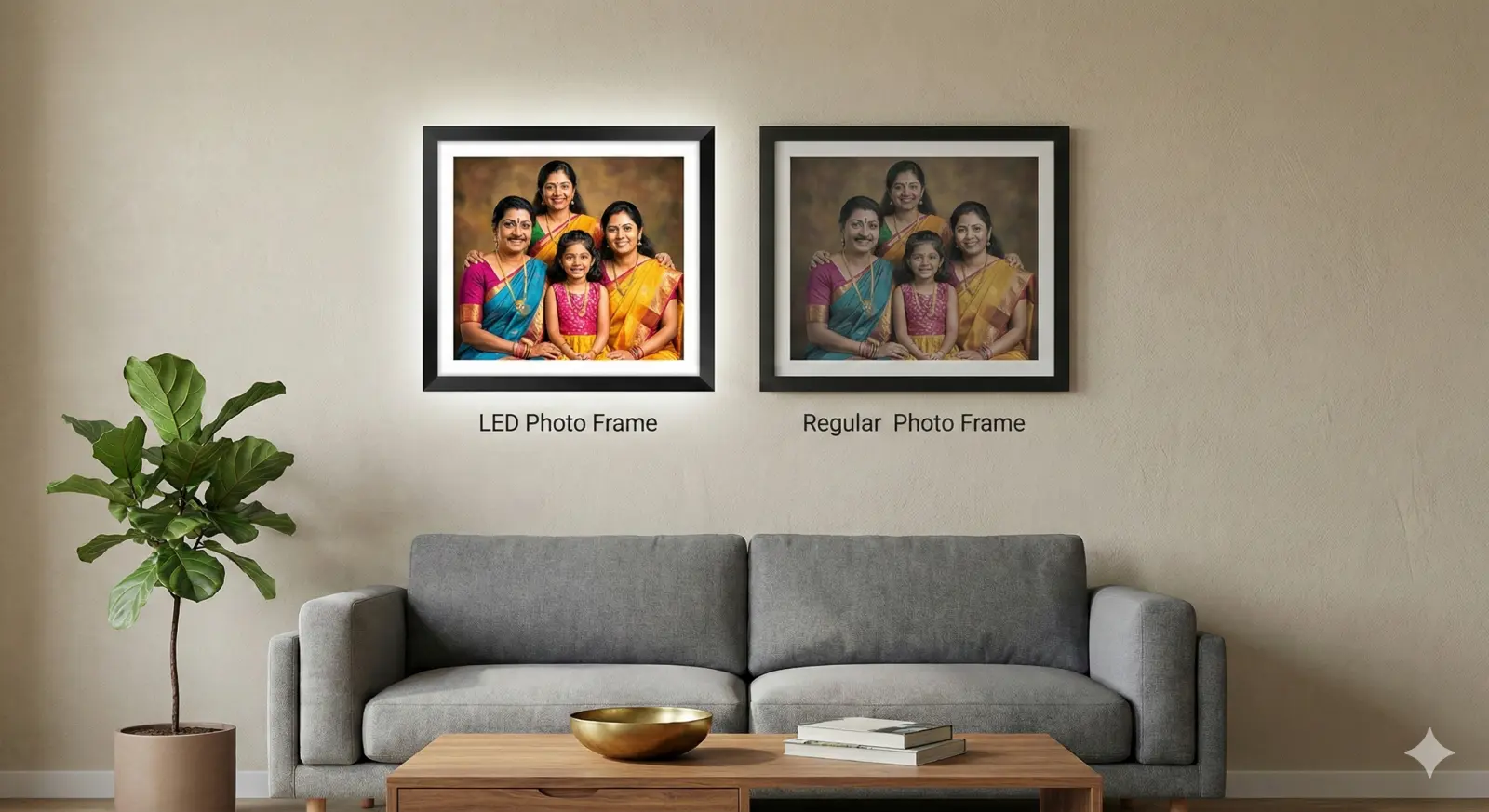 Hallway LED photo frame | PrintPosters.in