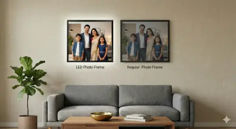 Family living room LED frame | PrintPosters.in