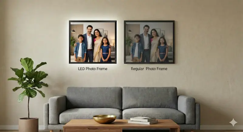 Family living room LED frame | PrintPosters.in