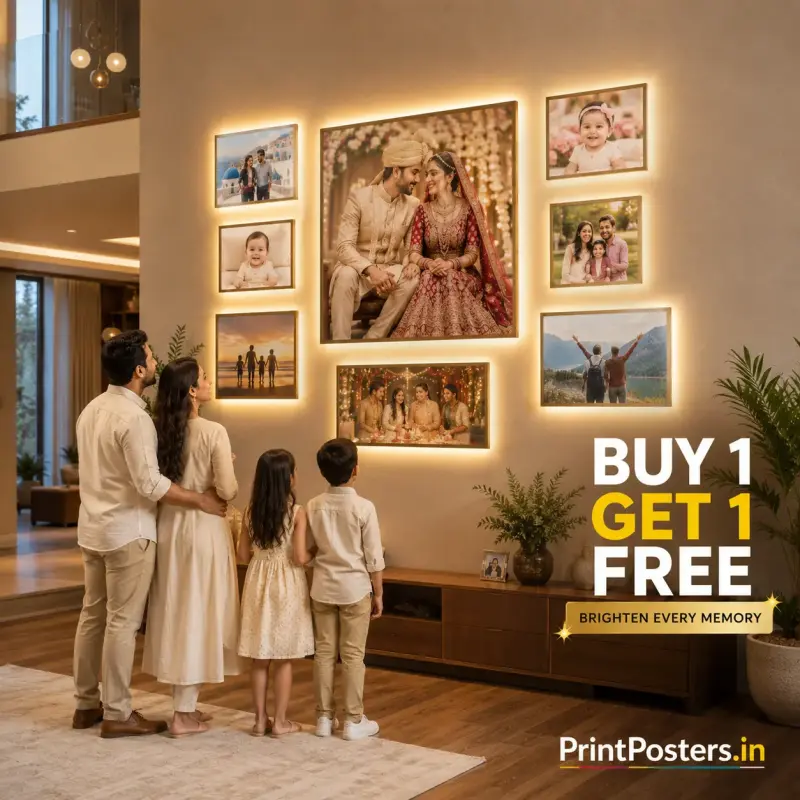 Custom photo print on premium satin paper | PrintPosters.in