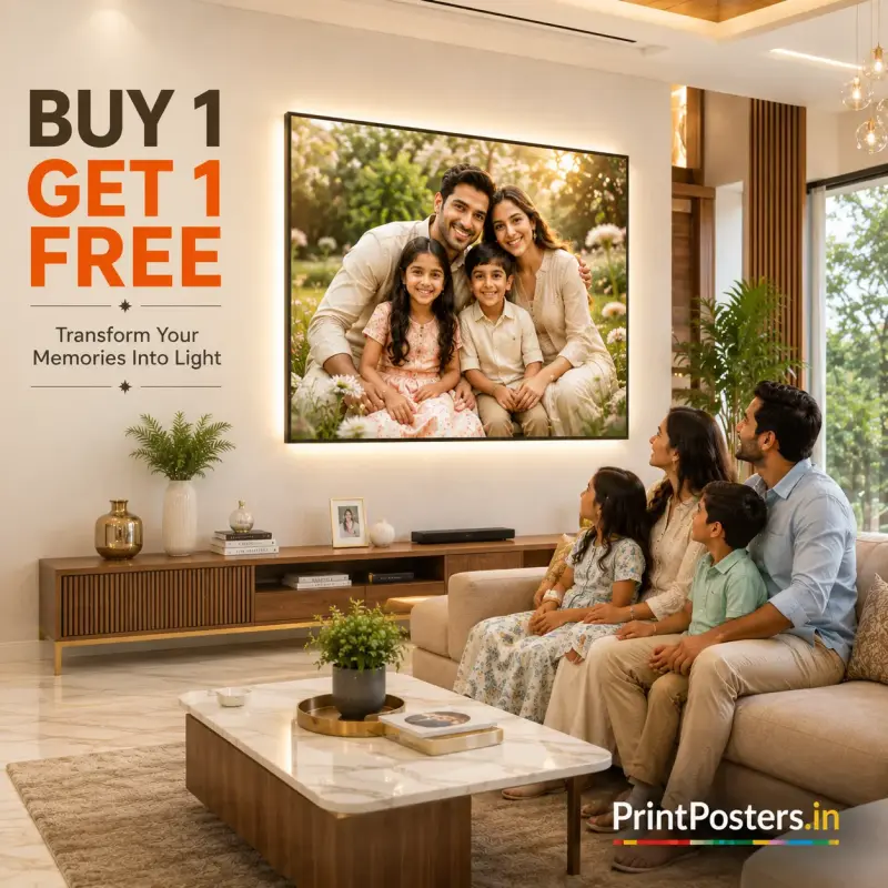 Custom photo print on premium satin paper | PrintPosters.in