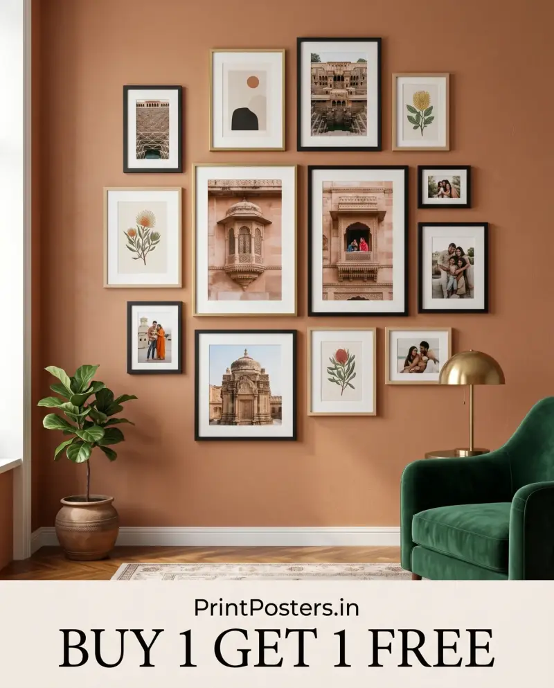 Natural Wood table top photo frame | PrintPosters.in