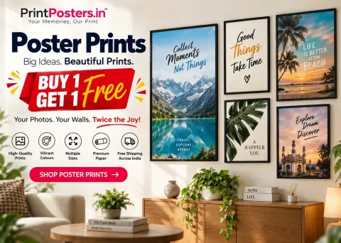 Custom photo print on premium satin paper | PrintPosters.in