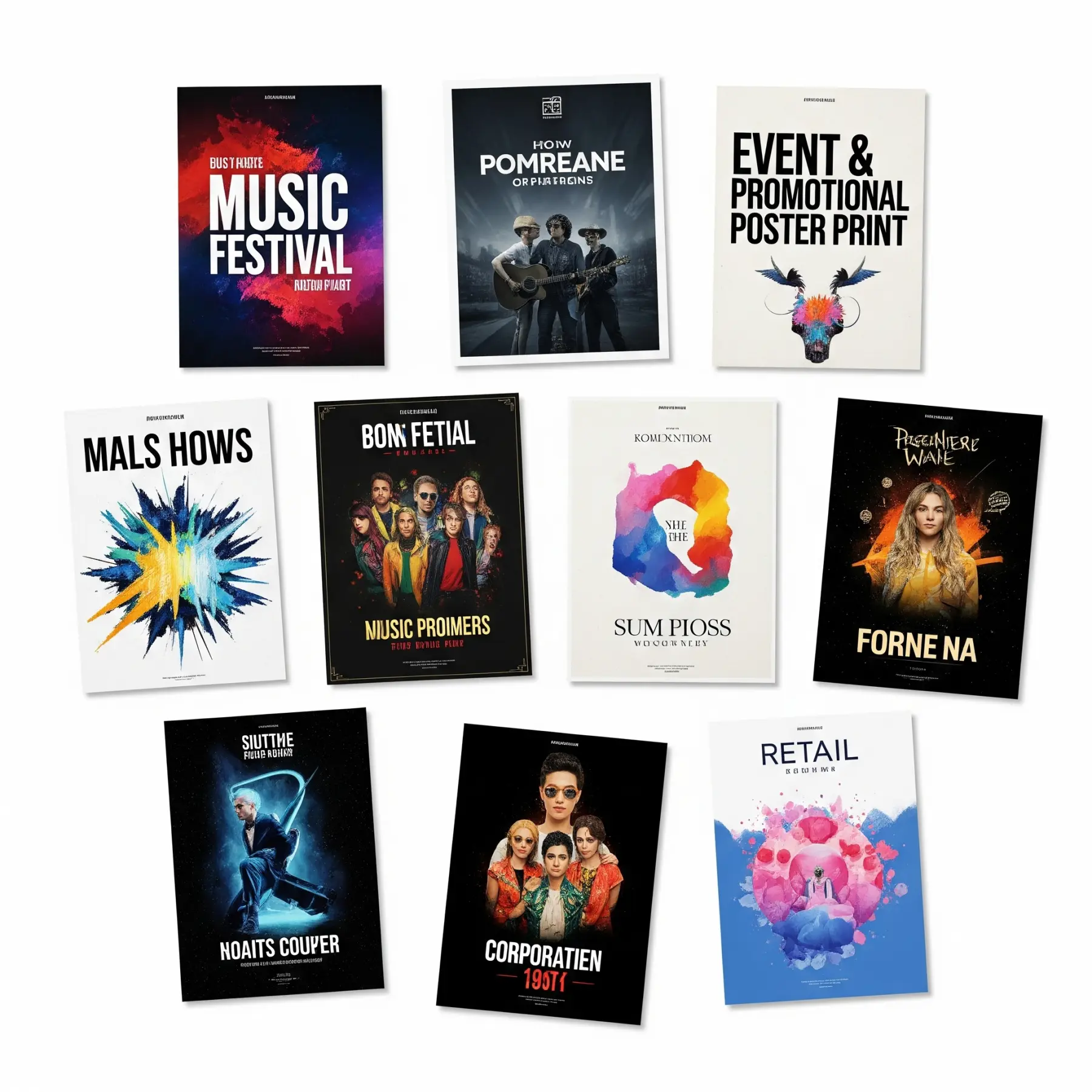 A3 event & promo posters — premium poster print sample | PrintPosters.in