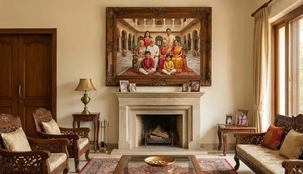 Family portrait canvas — thoughtful photo gift for Mom