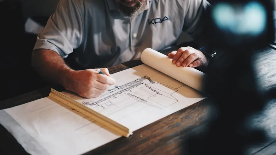 Architect desk with premium visiting cards | PrintPosters.in