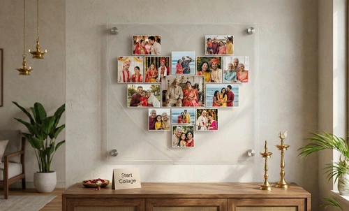 Heart Collage Canvas