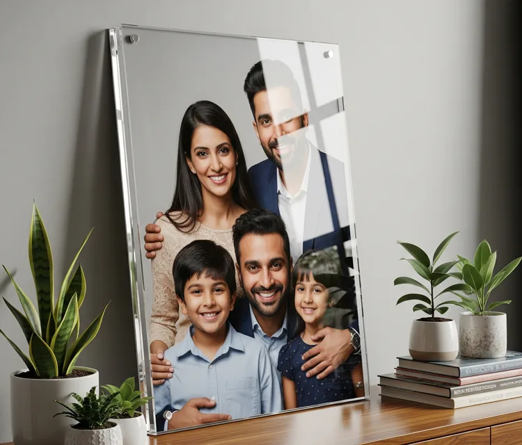 Acrylic Photo Frame with Studs