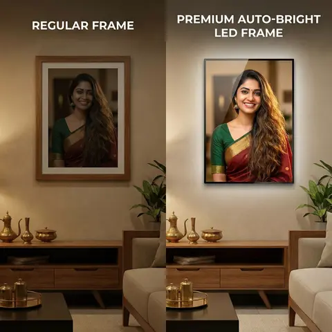 Premium bedroom LED photo frame