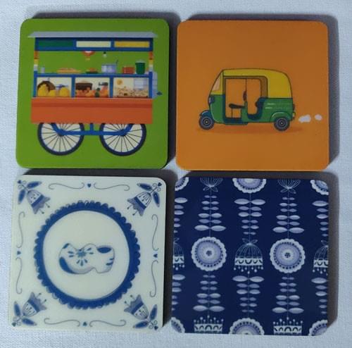 Tea Coaster Print Kolkata